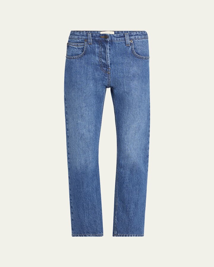 The Row Riaco Slim-Leg Ankle Jeans