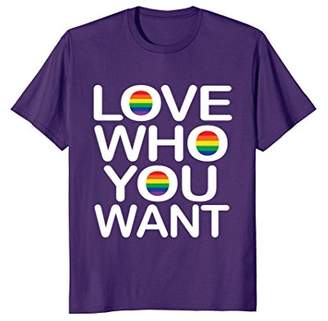 Lgbt T-shirt - Love Who You Want Gay Pride T-Shirt