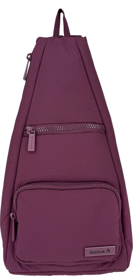 Reebok Women’s Maeve Convertible Crossbody Sling Bag, Grape Wine