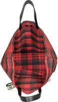 Thumbnail for your product : N°21 Red & Black Tartan Print Nylon and Leather Big Foldable Shopper