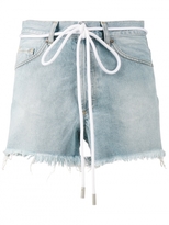 Thumbnail for your product : Off-White Drawstring Cut-Off Denim Shorts