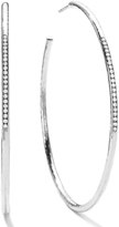 Thumbnail for your product : Ippolita Sterling Silver #4 Hoop Earrings with Diamonds (0.25ctw)