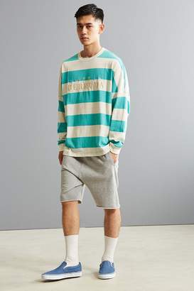 Urban Outfitters Embroidered Bermuda Stripe Long Sleeve Tee