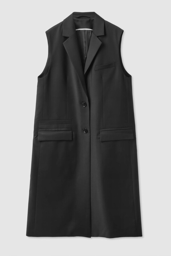 COS Longline Tailored Waistcoat - ShopStyle Vests