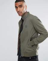 Thumbnail for your product : Pretty Green Cotton Harrington Jacket With Printed Paisley Lining In Green
