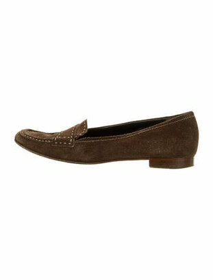 prada suede loafers womens