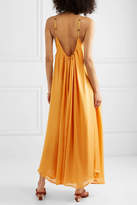 Thumbnail for your product : Cult Gaia Agatha Silk-gauze Maxi Dress - Yellow