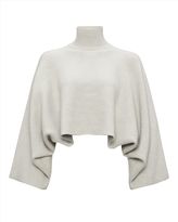 Thumbnail for your product : Jaeger Double-Faced Cropped Sweater