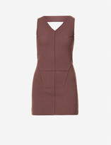 Thumbnail for your product : Rick Owens Sleeveless V-neck stretch-jersey mini dress