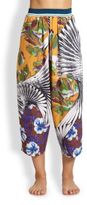 Thumbnail for your product : Clover Canyon Relaxed Tropical-Print Capri Pants