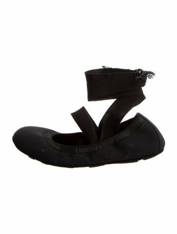 dior academy lace up ballerina