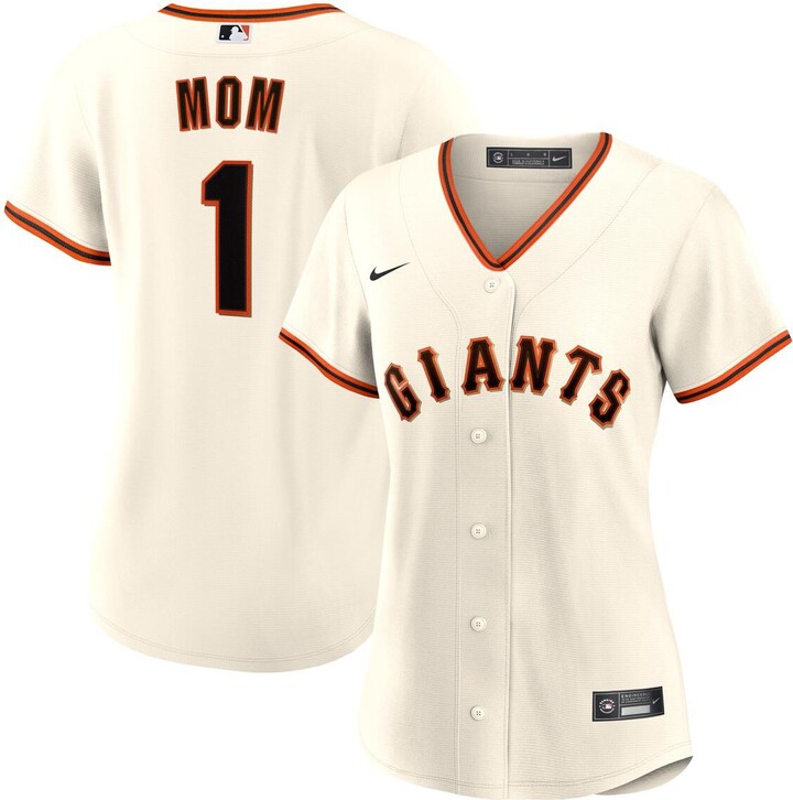Nike Women's White San Francisco Giants 1 Mom Home Replica Jersey