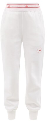 adidas by Stella McCartney Logo-print Organic Cotton-blend Track Pants - White