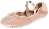Thumbnail for your product : Valentino Rockstud Velvet Ballerina Flat, Poudre