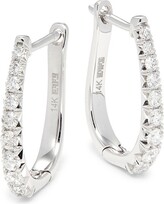 Thumbnail for your product : Effy 14K White Gold & Diamond Huggie Earrings
