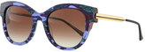 Thumbnail for your product : Thierry Lasry Angely Cat-Eye Sunglasses, Blue