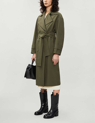 Harris Wharf London Double-breasted woven trench coat