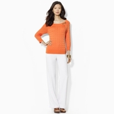 Thumbnail for your product : Ralph Lauren Cable-Knit Ballet-Neck Sweater
