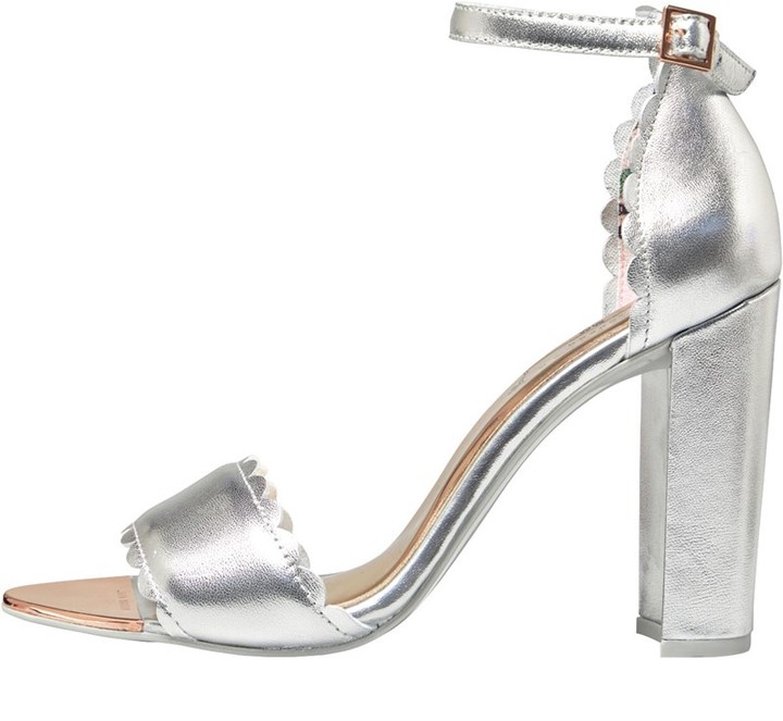 ted baker silver heels