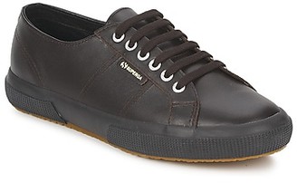 black leather superga womens