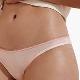 Thumbnail for your product : J.Crew Bikini in lace-trimmed microfiber dots