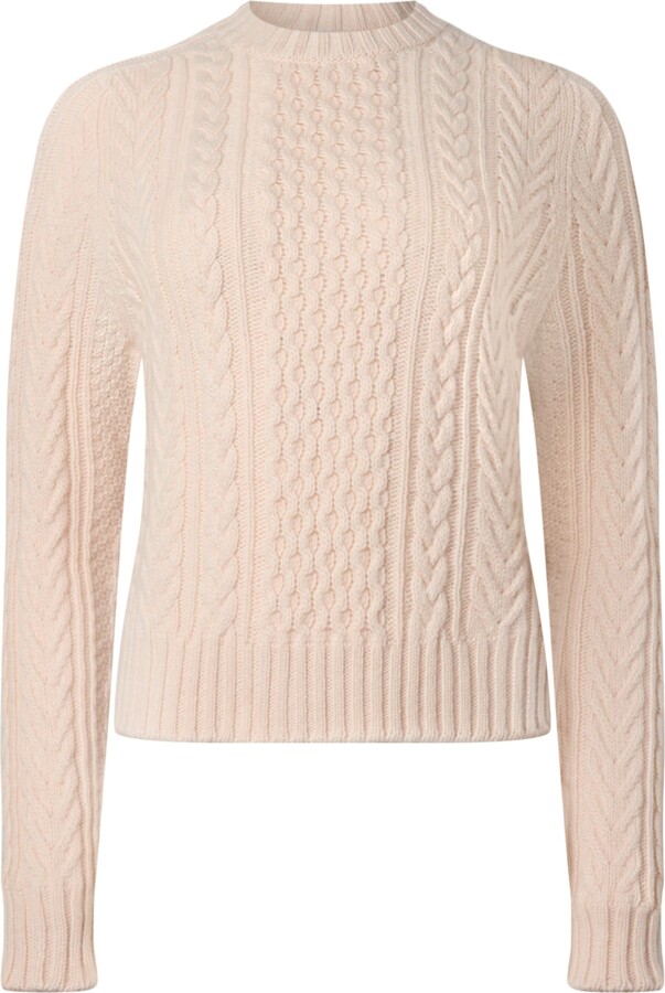 Johnstons of Elgin Cashmere Aran Sweater