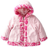 Thumbnail for your product : Pacific Trail Pistachio Animal Printed Faux Fur Trim Jacket (Toddler Girls)