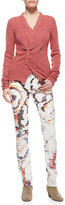 Thumbnail for your product : Etoile Isabel Marant Reilly Printed Slim-Leg Jeans
