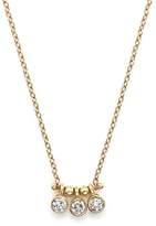 Thumbnail for your product : Chicco Zoe 14K Yellow Gold and Diamond Bezel-Set 3 Necklace, 16