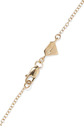 Alison Lou Lip 14-karat Gold And Enamel Bracelet