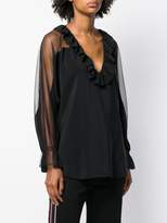 Thumbnail for your product : Stella McCartney sheer ruffle blouse