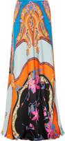 Thumbnail for your product : Etro Floral-print Satin Maxi Skirt