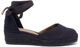 Thumbnail for your product : Castaner Carina 30 Canvas & Jute Espadrille Wedges - Navy