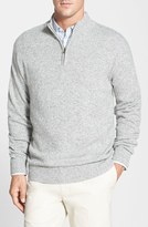 Thumbnail for your product : Peter Millar 'Firenze' Regular Fit Italian Mélange Knit Quarter Zip Sweater