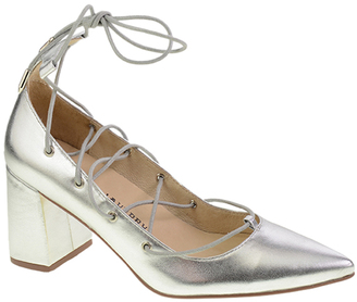 Chinese Laundry Silver Metallic Leather Odelle Pump