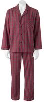 Thumbnail for your product : Hanes Big & Tall Classics Plaid Pajama Set