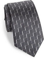 Thumbnail for your product : Armani Collezioni Geometric Print Silk Tie
