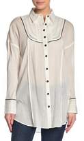 Women's Button Down Shirt With Contrast Cuff - ShopStyle