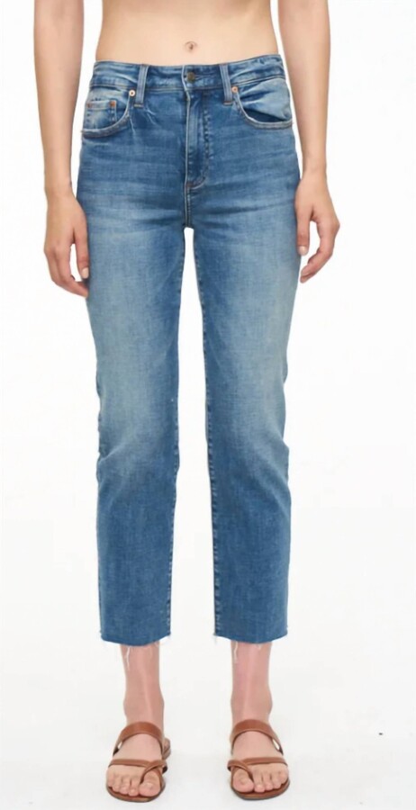 Pistola Denim Monroe High Rise Cigarette Crop Jeans In Waikiki