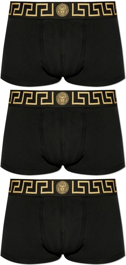 Versace Greca-Border Three-Pack Boxer Briefs