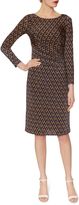 Thumbnail for your product : Gina Bacconi Navy Gold Print Jersey Dress