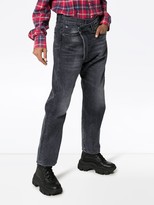 Thumbnail for your product : R 13 Leyton crossover-front jeans