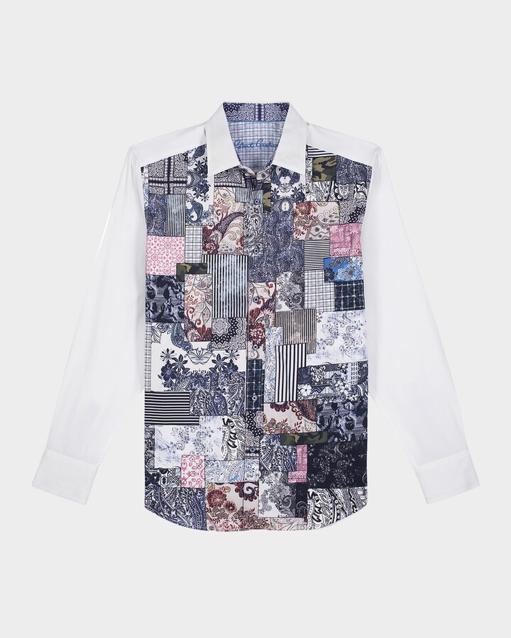 Robert Graham Men's Madeira Patchwork Sport Shirt