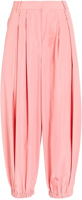 Tibi Pleated Taffeta Balloon Pants