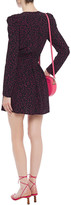 Thumbnail for your product : Maje Iko Pleated Printed Crepe Mini Dress
