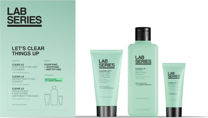 Lab Series Clear Ls Let's Clear Things Up Men's Skincare Gift Set - A $73 Value