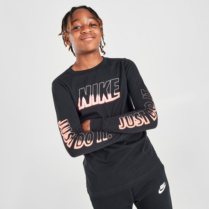Nike Boys' Sportswear Glow Graphic Long-Sleeve T-Shirt - ShopStyle