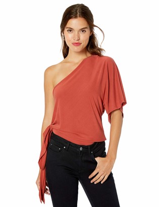 bcbg one shoulder top