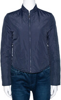Navy Blue Quilted Reversible Jacket X 