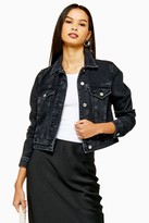 black denim jacket womens topshop